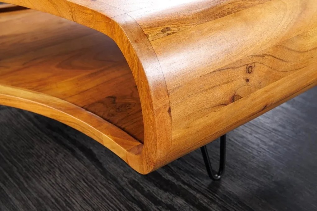 Masuta din lemn de salcam ORGANIC LIVING 90cm