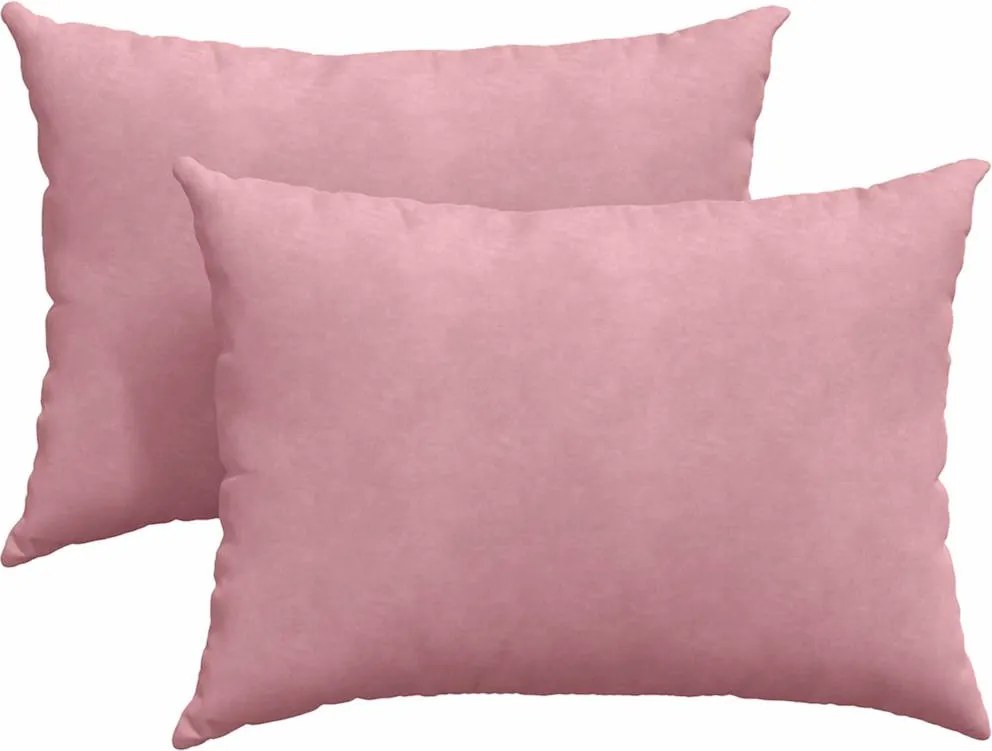 vidaXL Perne pentru canapea 2 pcs Roz 70 x 50 cm Țesătură din corduroy