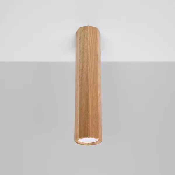 Spot ZEKE 1xGU10/40W/230V 30 cm stejar Sollux SL.1034