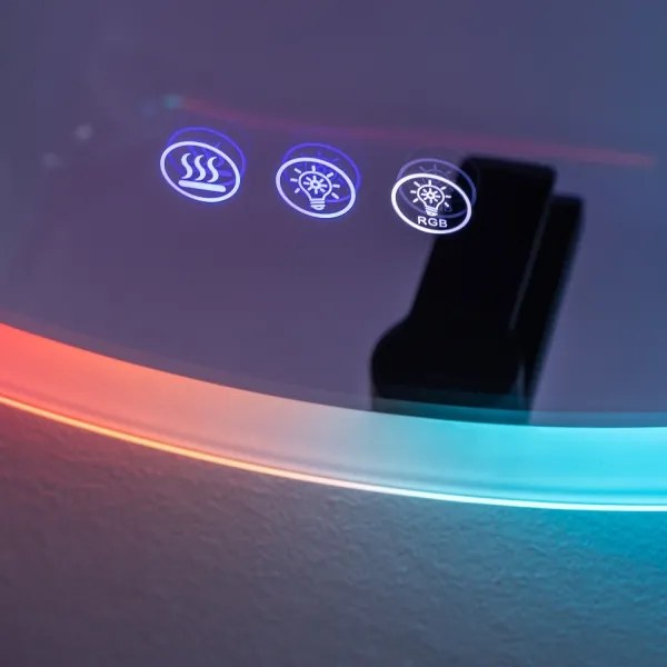 Brilagi-LED CLARA PRO - Oglindă încălzită cu iluminare integrată RGBW, dimabilă, LED/18W/230V, Ø 60 cm IP44