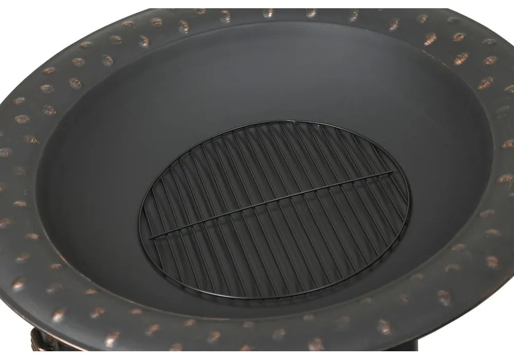Șemineu portabil cu capac Cattara Teide, ø 88,5 cm, negru