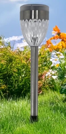 Lampa solara, 2LED alb + 2LED RGB, 36,5x6,2x6,2cm