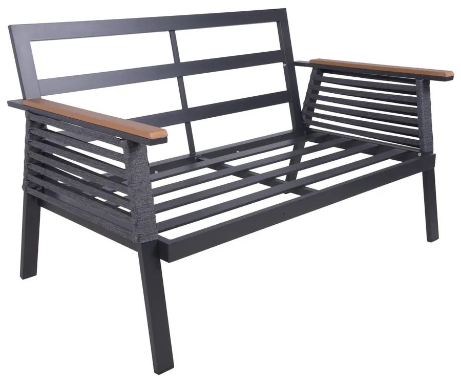 Set mobilier de grădină gri închis din aluminiu pentru 4 persoane Denia – Garden Pleasure