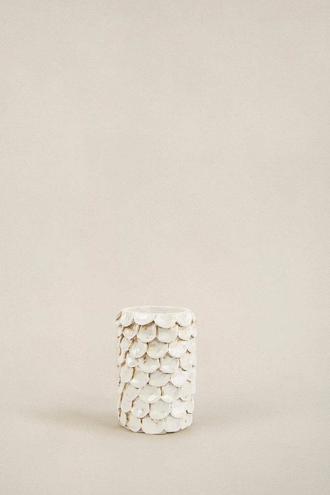 Set de Baie Lux Lindy, Crem, Dozator de sapun, Perie, Suport de periuta de dinti, Sapuniera, Coș de Gunoi