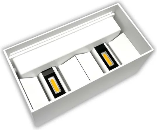 Aplica de perete LED pentru exterior, 24W, 230V, 3000K, IP65, albă