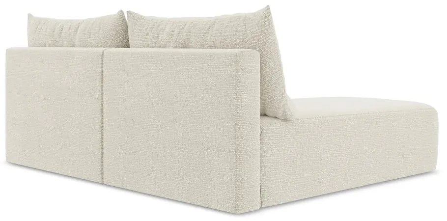 Colțar crem extensibil/cu spațiu de depozitare (cu colț pe partea stângă) Kalena – Makamii