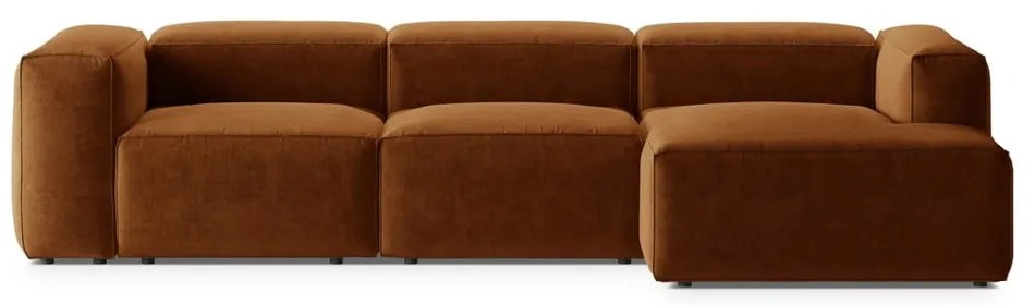 Colțar cărămiziu (cu colț pe partea dreaptă/cu șezlong) Bergamo – Cosmopolitan Design