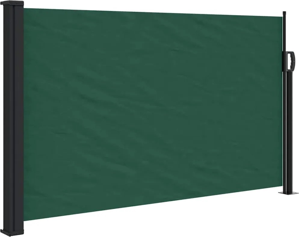 vidaXL Copertină laterală retractabilă, verde închis, 120 x 600 cm