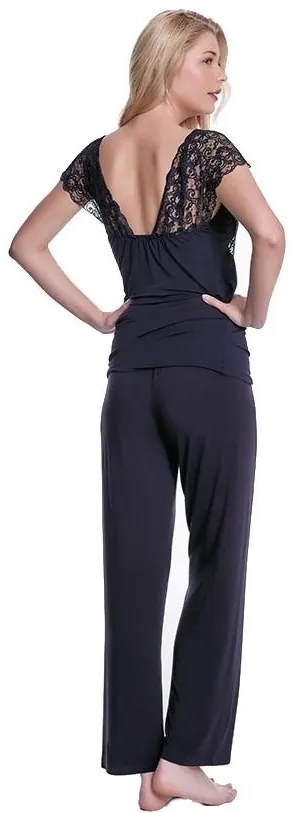 Pijamale femei NELA din bambus L Crem