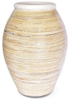 Vaza decorativa din ceramica Baio Crem, Ø30xH40cm