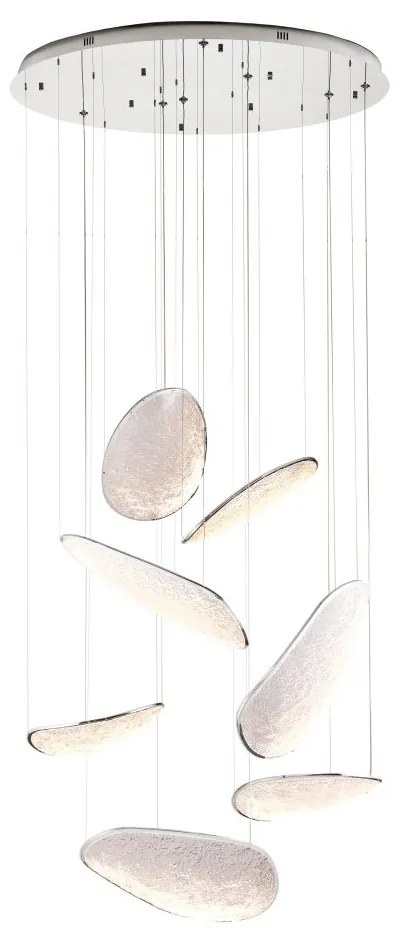 Lustra casa scarii lumina decorativa LED Empire 121W crom