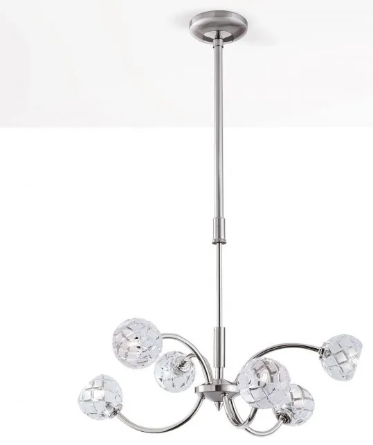Lustra reglabila design modern de lux Maderno 6L crom