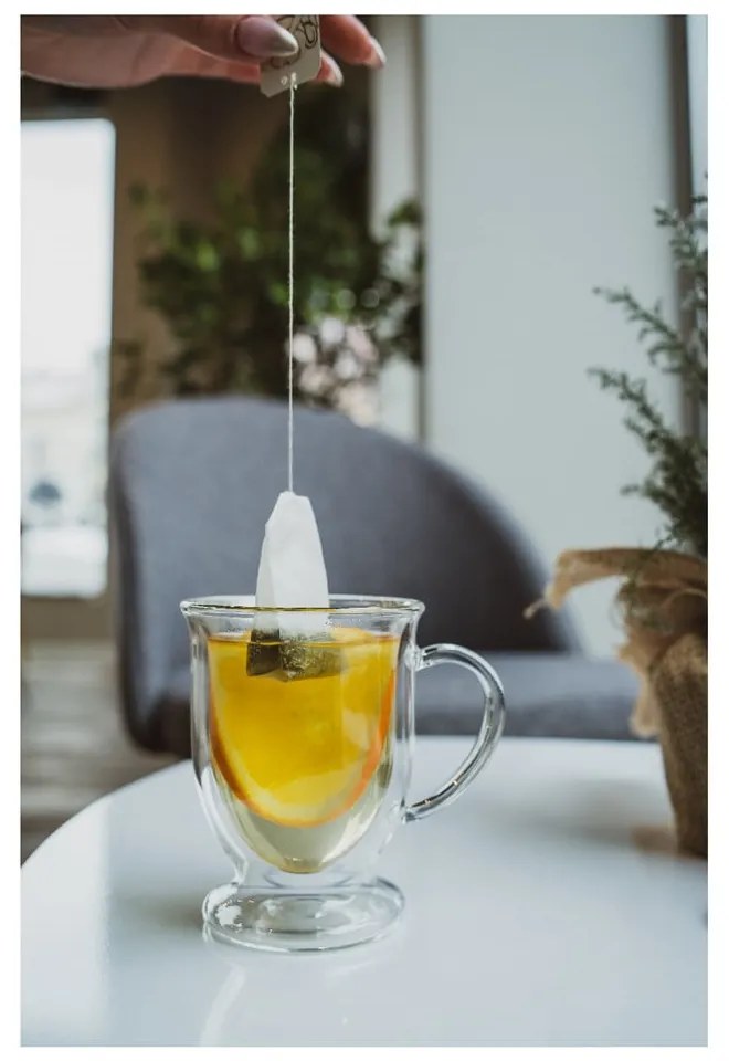 Căni 2 buc. cu perete dublu/pentru latte din sticlă 250 ml Amo – Vialli Design