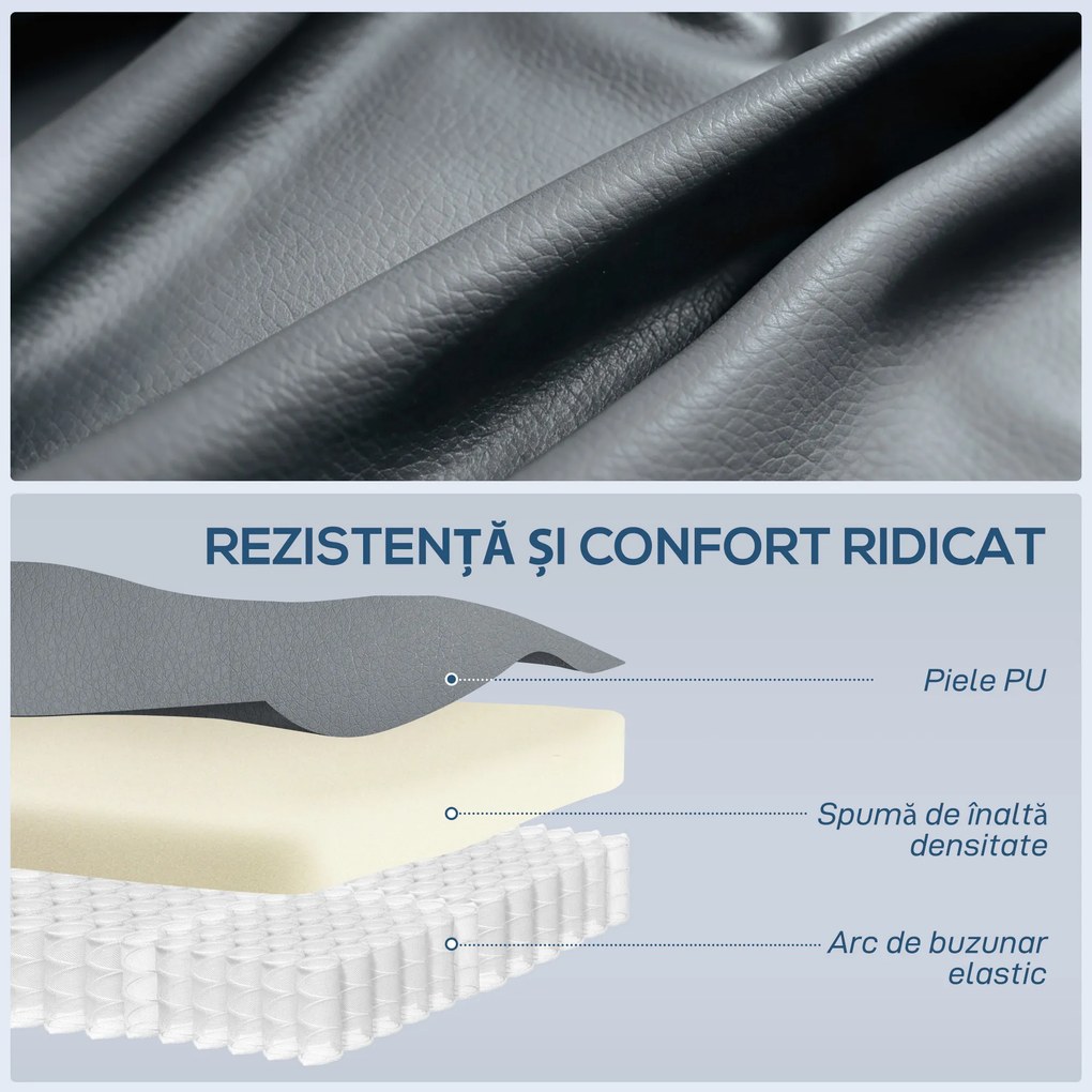 HOMCOM Fotoliu Reclinabil Masaj Încălzită E Telecomandă, Gri Chiaro | Aosom Romania