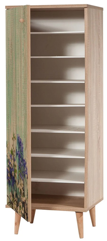 Mobilier pentru hol Feliz 727 (Stejar sonoma + Albastru închis). 1089413
