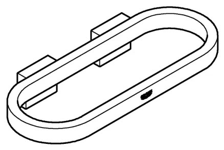 GROHE 41035000 - Suport pentru prosoape SELECTION, 200 mm, crom lucios