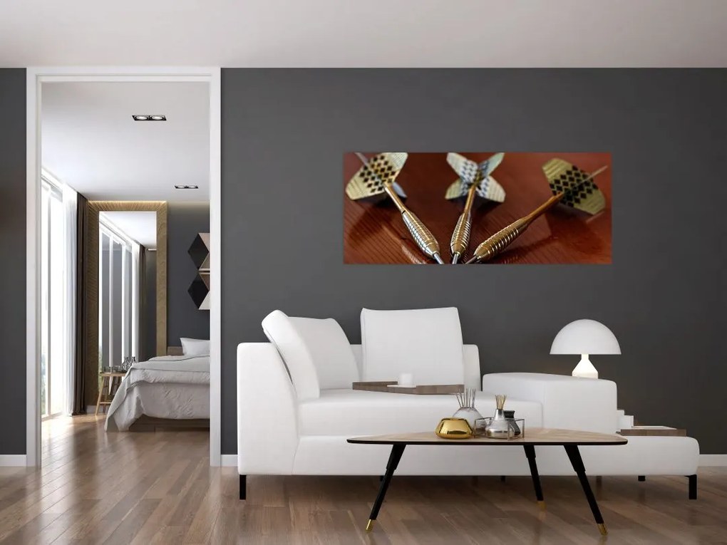 Tablou - cu trei măcieșe (120x50 cm)