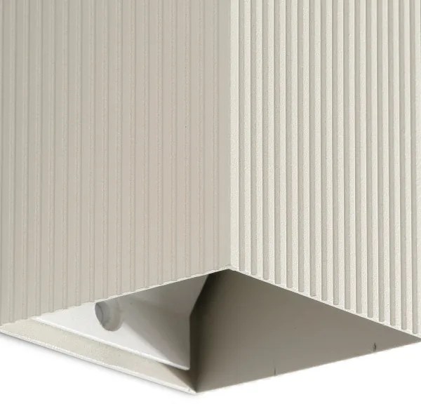 Aplică FARO 40536 SOLE 1xGU10/8W/230V gri canelat dreptunghiular