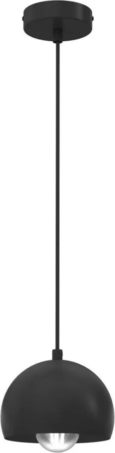 Pendul pe cablu SOOL 1xE27/15W/230V Ø 15 cm, negru