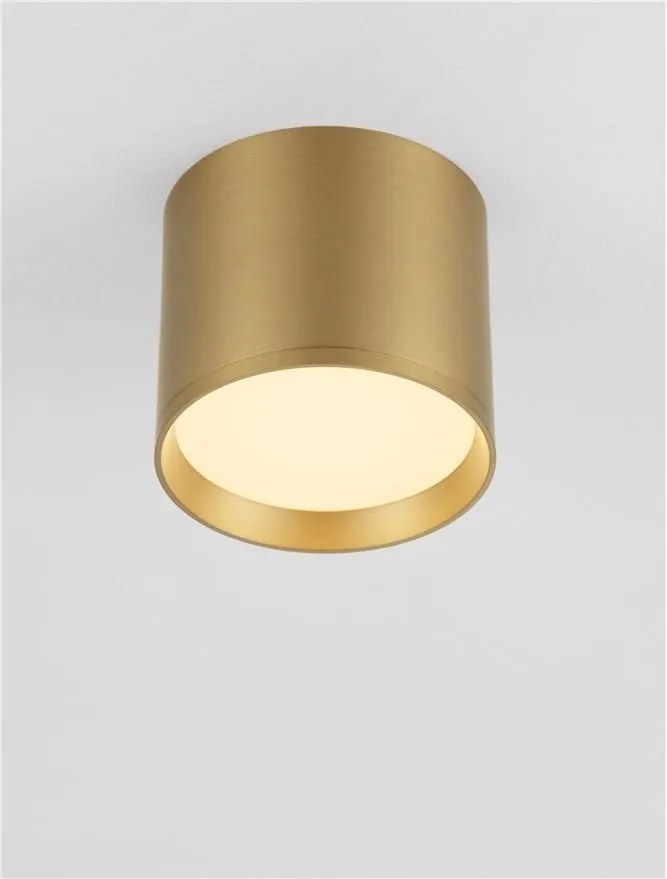 Spot LED aplicat diametru 10cm ZIAZA auriu, NVL-9695166