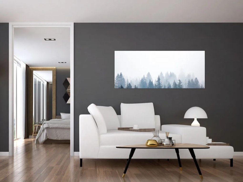Tablou - Pădure cețoasă (120x50 cm)
