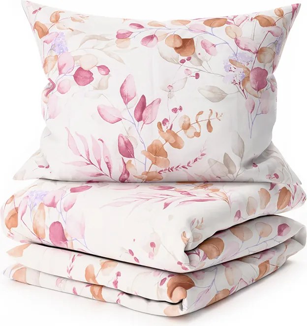 Lenjerie de pat din microfibra FLORANY albă Dimensiune lenjerie de pat: 2 buc 70 x 90 cm | 200 x 220 cm