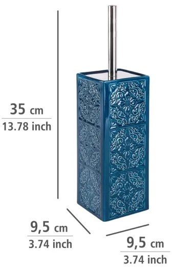 WENKO 22654100 - Perie WC CORDOBA 9,5x35 cm albastră