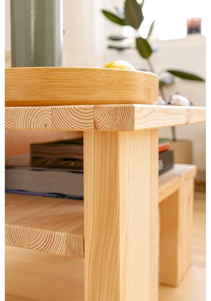 Măsuță de cafea în culoare naturală din lemn de pin 45x68 cm Japan – Karup Design