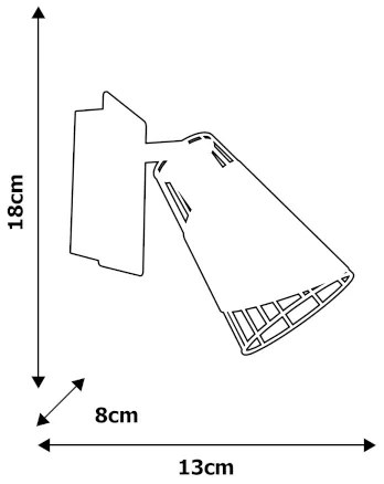 Aplică perete spot RICK 1xE14/40W/230V