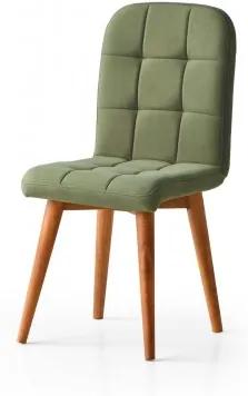 Scaun  Elite Lux Smart Living Studio Casa, Cu Spatar, Tapitat, Cadru Lemn+Material Textil Verde