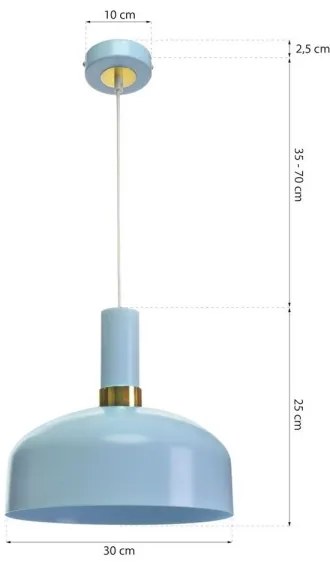 Lustră pe cablu MALMO 1xE27/60W/230V