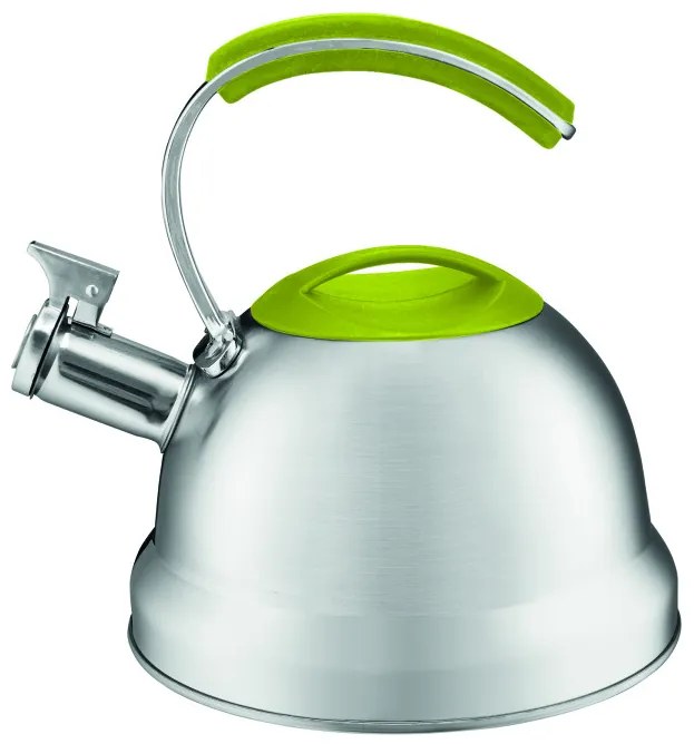 Ceainic inox cu maner verde 2L(2.5L), Lotis