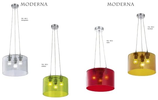 Lampa suspendata MODERNA 3xE27/80W