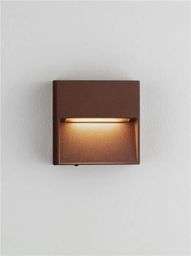 Mini Aplica perete exterior IP65, LED CCT Til corten