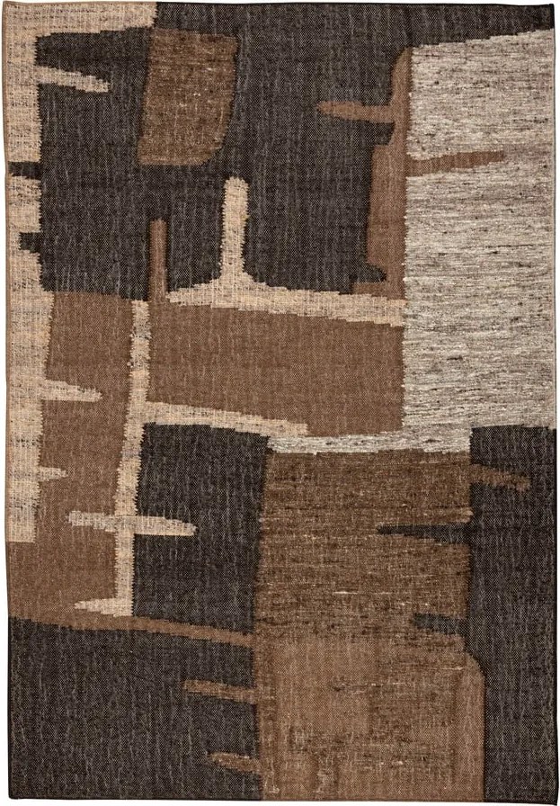 Covor maro din lână 160x230 cm Briton – Dutchbone