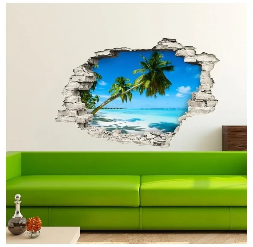 Autocolant Ambiance Landscape at a Beach, 60 x 90 cm