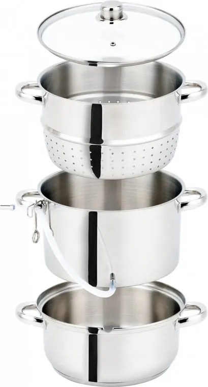Extractor de suc Klausberg KB 9032, 28 cm, 8 litri, 4 piese, pentru plite cu inducție, din oțel inoxidabil