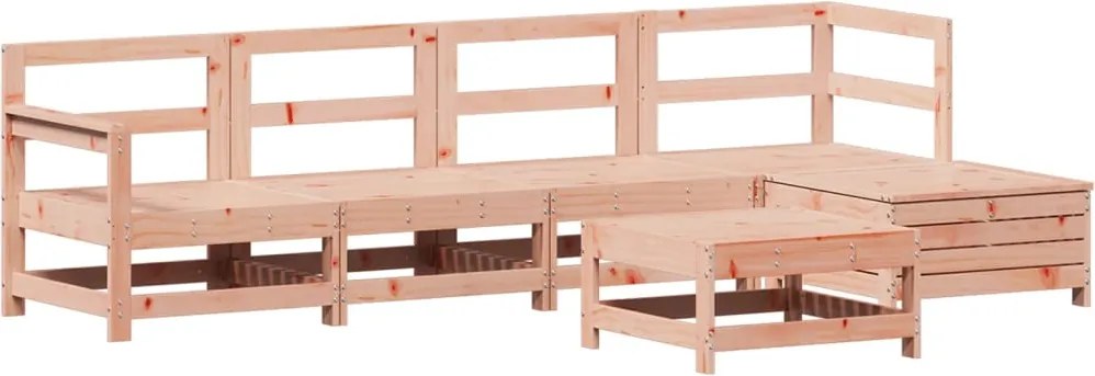 vidaXL Set canapele grădină, 6 piese, lemn masiv brad douglas