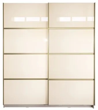 Gold Dulap 1800 Crem cu usi MDF Lucios