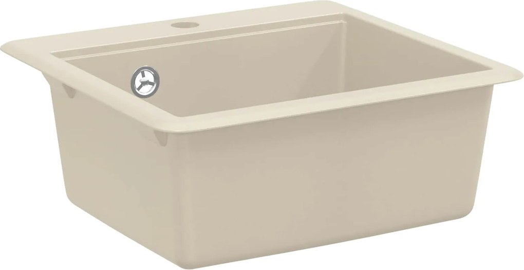 vidaXL Chiuvetă Bej 470 x 440 mm Granit