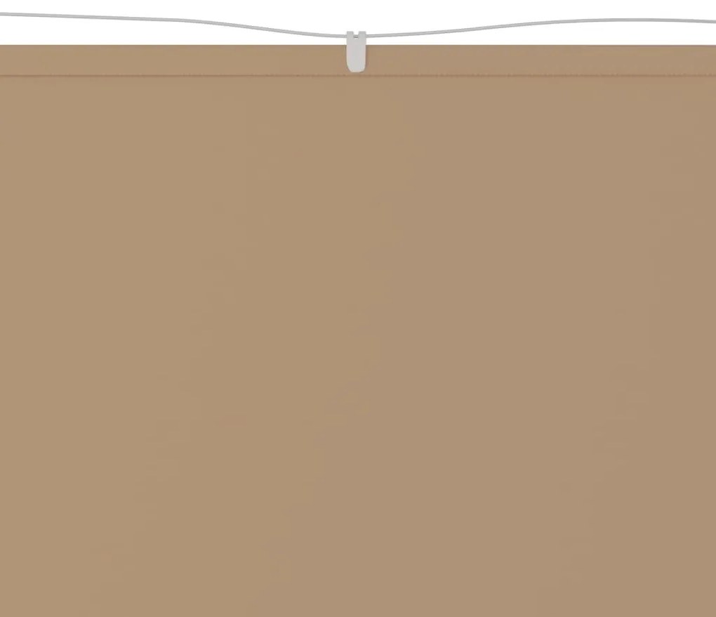 Copertină verticală, gri taupe, 140x800 cm, țesătură oxford