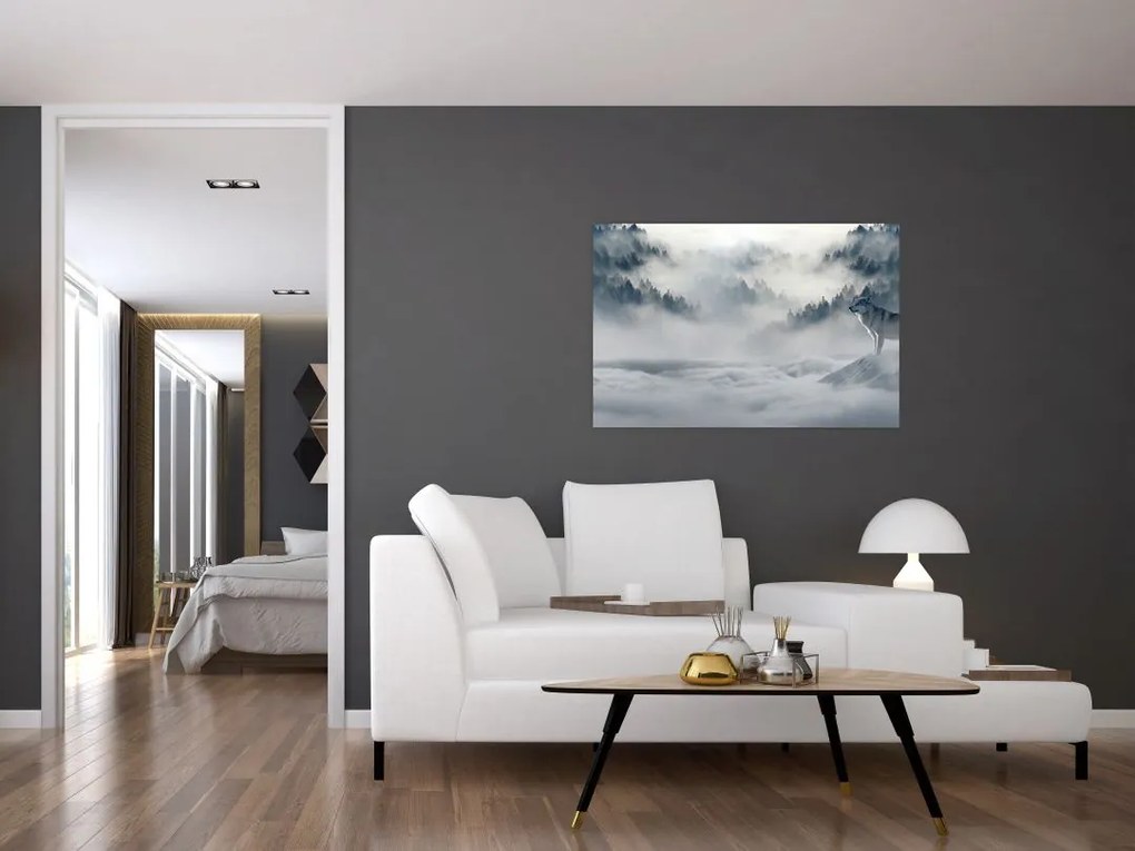 Tablou cu lupi (90x60 cm)