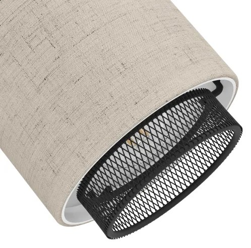 Aplică Eglo 43657 ROSLEY 2xE14/40W/230V negru/bej