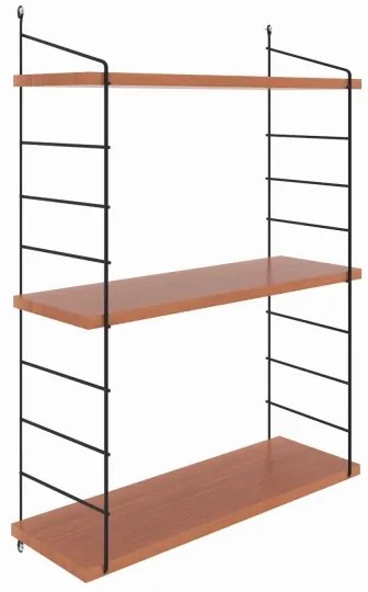 Etajeră de perete ARMONI 85x72 cm maro/negru