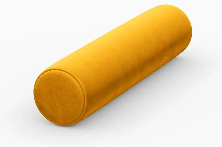 Pernă pentru canapea modulară galbenă cu tapițerie din catifea Rome Velvet - Cosmopolitan Design