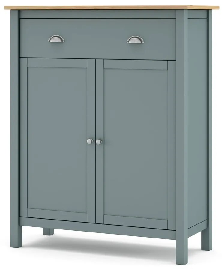 Comodă verde prăfuit din lemn de pin 90x110x40 cm Misti – Marckeric