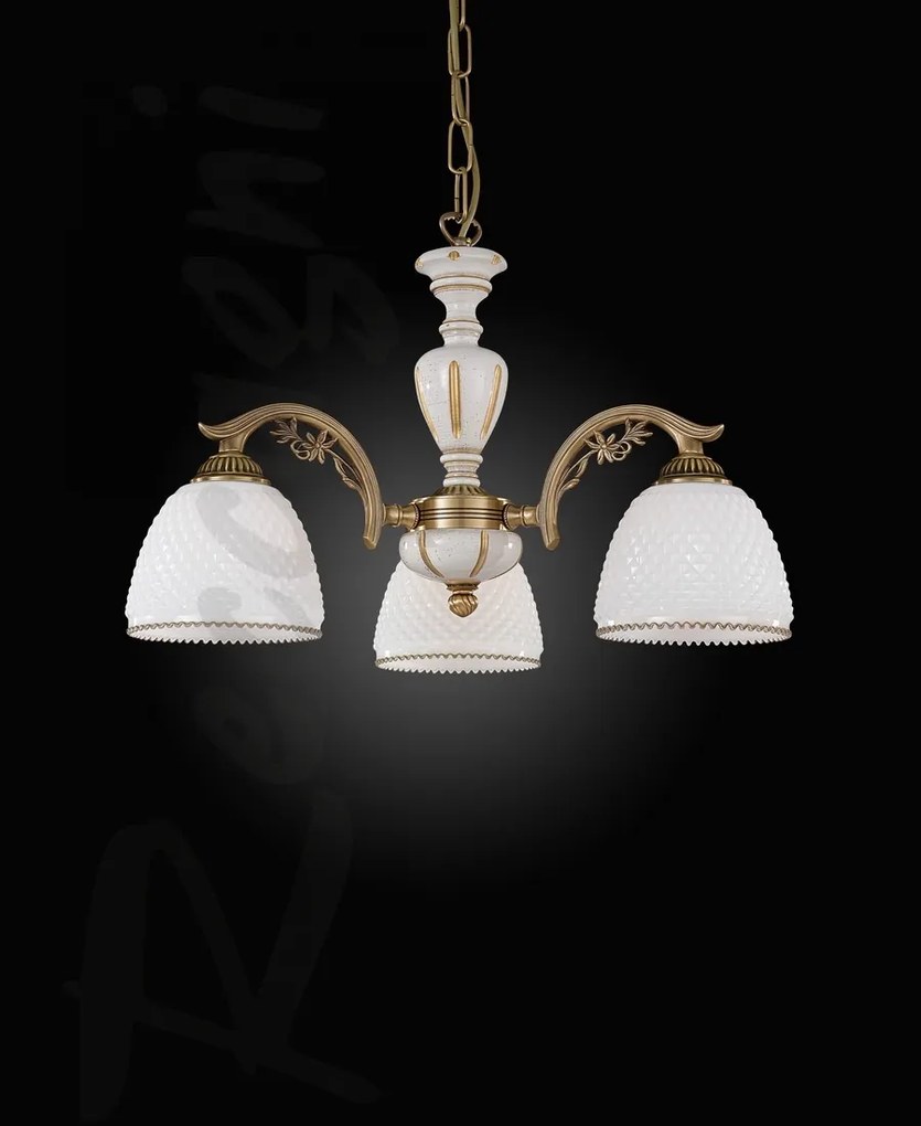 Candelabru din alama cu 3 brate design italian 8606