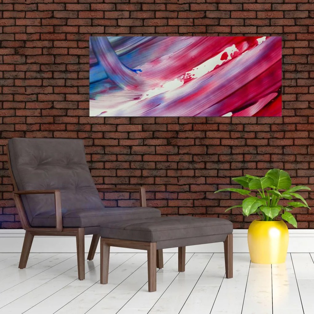 Tablou - culorile rozalbaste (120x50 cm)