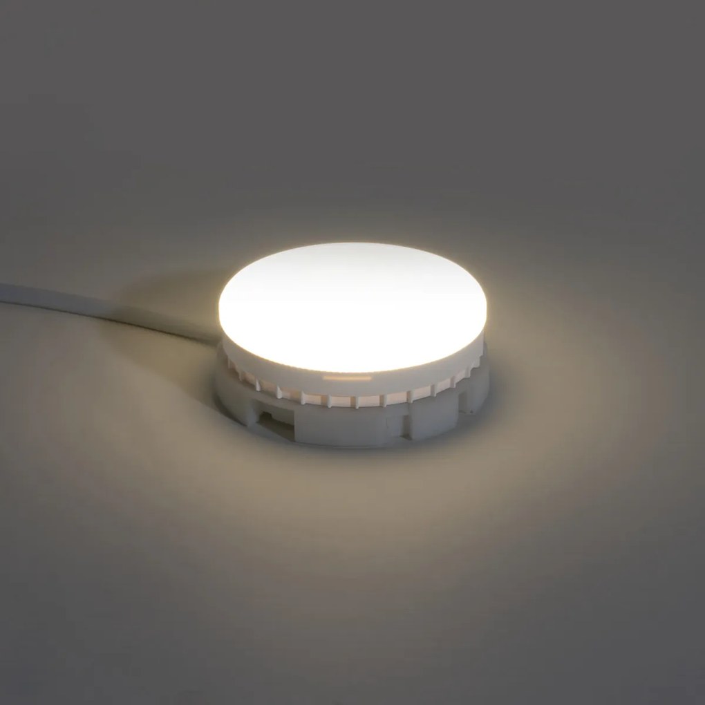 Set de 5 becuri LED GX53 cu 3 trepte de reglare a intensității luminoase și temperaturii de culoare 7W 750 lm 2700K-4000K