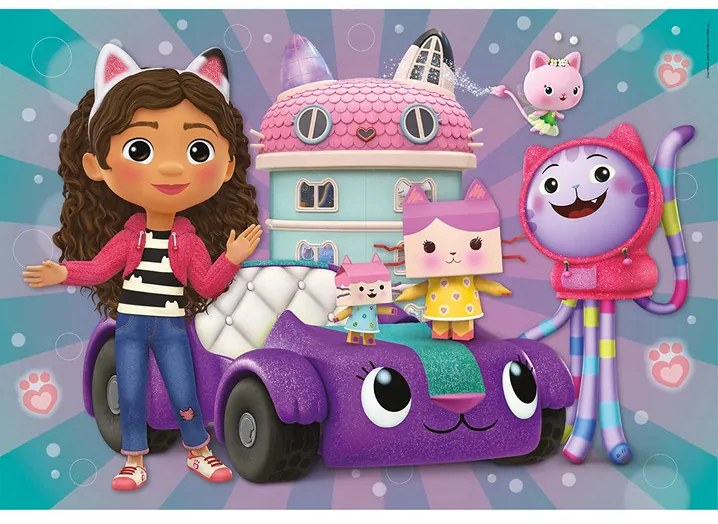 Gabby's Dollhouse Cat-world Puzzle Clementoni 2x20 piese